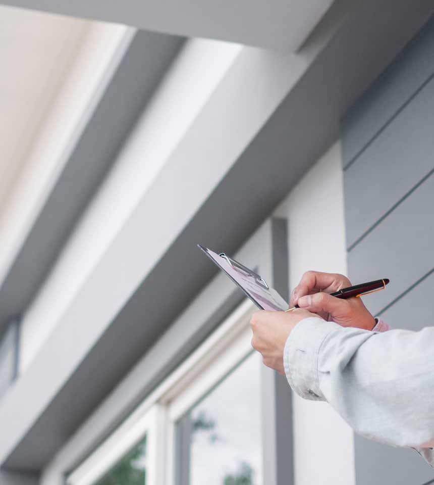 exterior painting inspector at work | PREX INC.