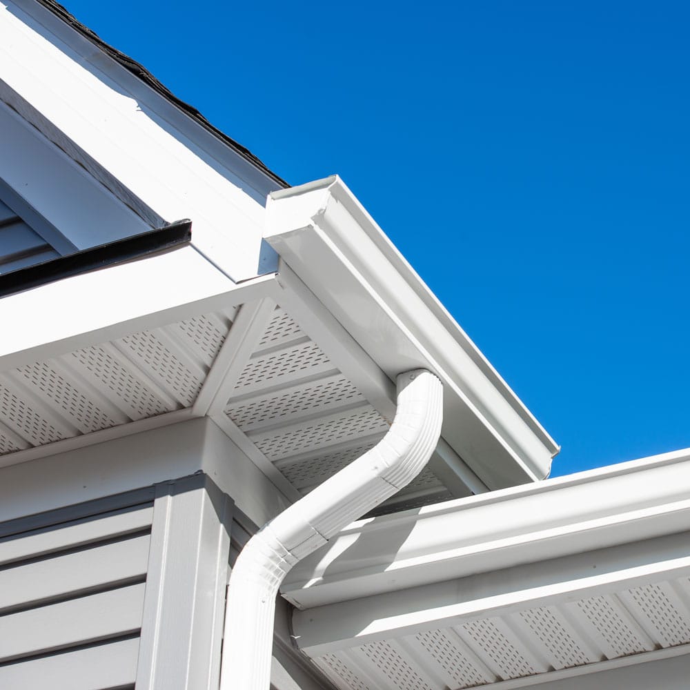 spray painting metal soffits and fascias | PREX INC.