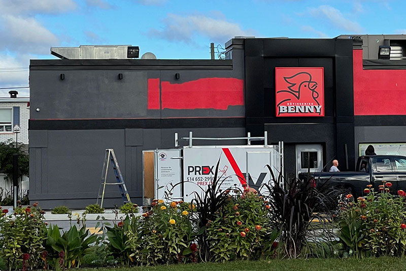 Exemple de peinture commerciale | PREX INC.