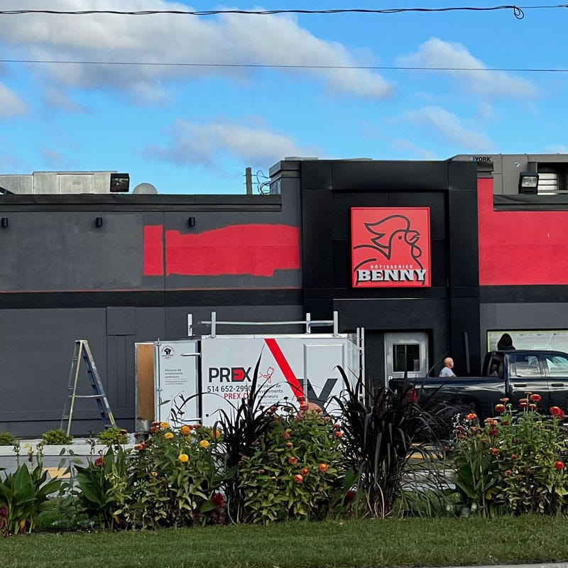 Exemple de peinture commerciale | PREX INC.